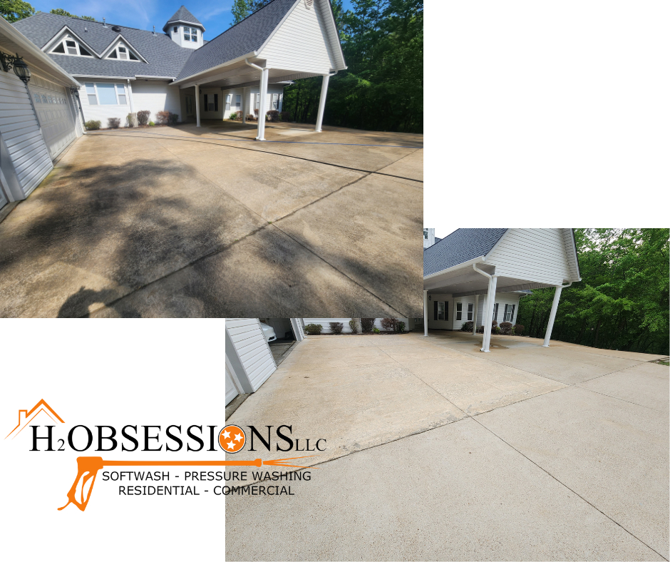 House Washing and Concrete Cleaning in Lexington, TN