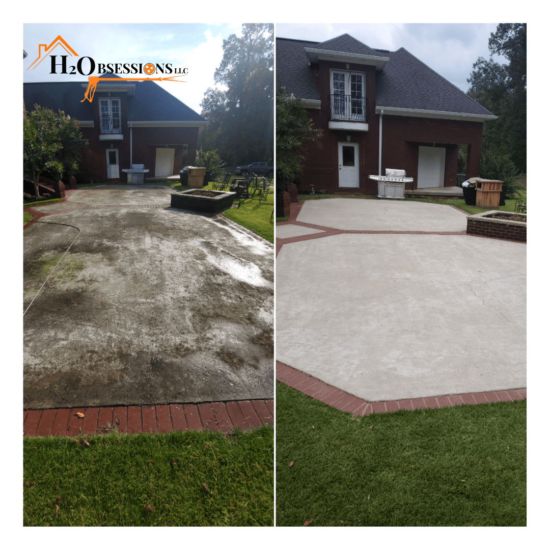 House Wash with Concrete Cleaning in Bruceton, TN